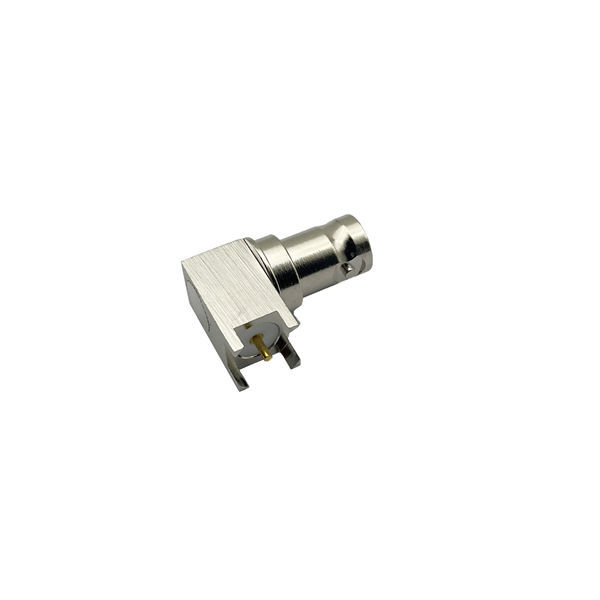BNC RF Connector with Gold-plated Contacts, DC-4GHz Frequency Range, and 75 Ohms Impedance for PCB Mount Applications