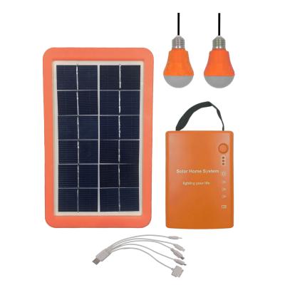 3W fora do sistema de iluminação solar da grade com a bateria acidificada ao chumbo de 4Ah SMF