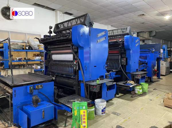 Automatic 2 Color Crabtree Printer Tinplate Sheet Printing Machine For Tin Can Production