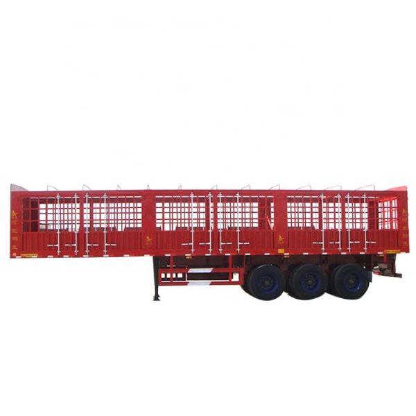 Axles Pig Transport Horse Carriage Fence Semi Trailer Customized Size