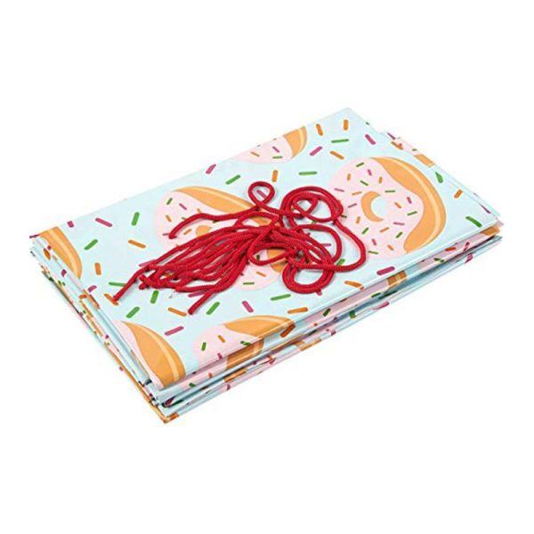 L'enveloppe de cadeau en plastique colorée de conception de vacances de Noël met en sac enorme/géant/X grands avec l'étiquette