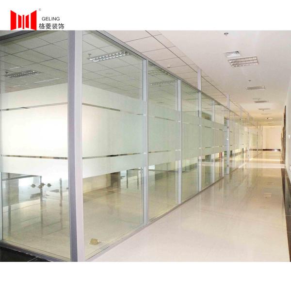 Parede de separação de vidro de alumínio interior 1.5M Width Operable Wall com porta