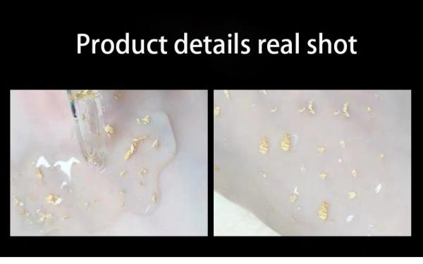soro ácido hialurónico da cara do ouro 24k que hidrata o soro antienvelhecimento com Peptides