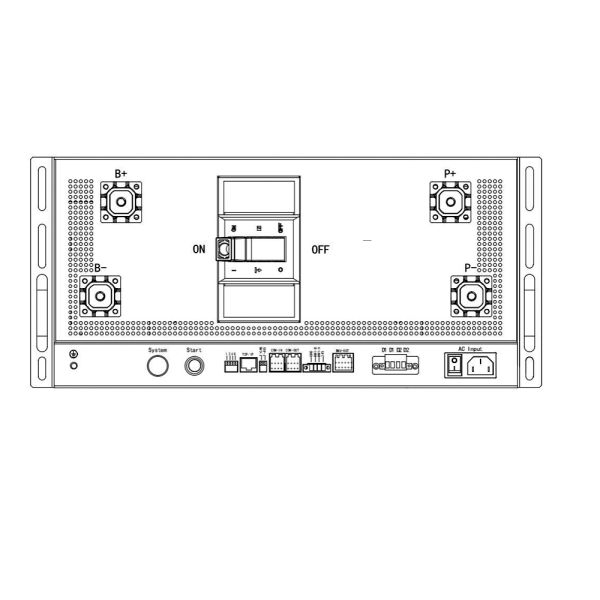 Высоковольтная батарея BMS с литий-ионным BMS 400A 150S 480V связи RS485/CAN для управления хранением солнечной энергии