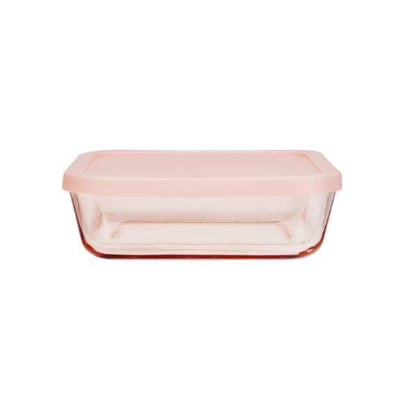 Color Sprayed Glass Food Container With Simply Store PE Lid