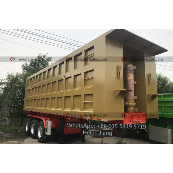 3 FUWA Axle 40 Ton 45 Ton 50 Ton Tipper Semi Trailer