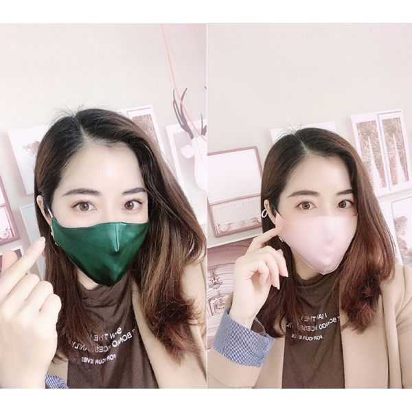 High End 100% Pure Mulberry Silk Face Mask washable breathing mouth Mask