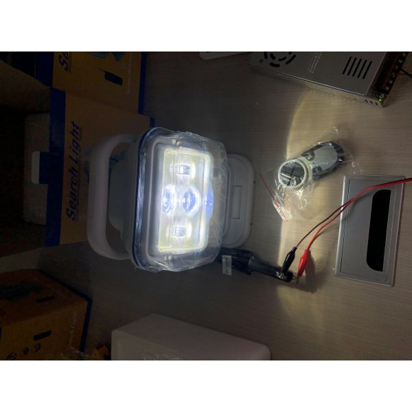 7 Inch Marine LED Search Light 60 Watt Waterproof Magnetic Remote Control White color