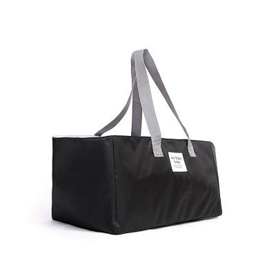 Custom Logo Oxford Foldable Shopping Grocery Bag Lightweight Washable