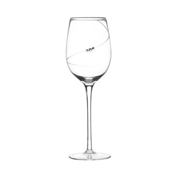 New Design Diamond Decoration Personalized Clear Crystal Wine Glass Glass Gift