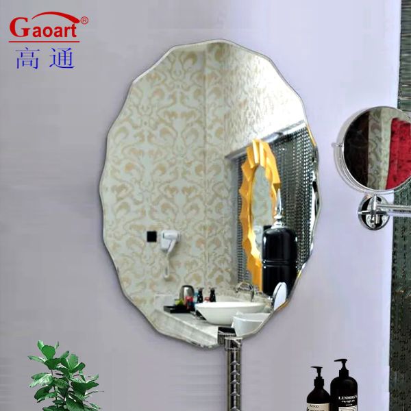 Wall Gym Silver Mirror Unique Deco Sticker for Bathroom Hanging Decoration Home Decor
