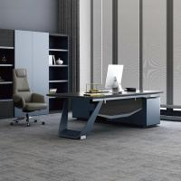 Conseil exécutif noir de mélamine de la profondeur 900mm de bureaux avec la bordure de PVC