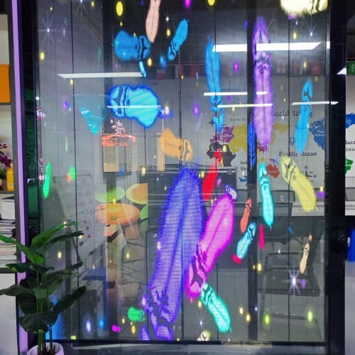 High Definition Customizable LED Grille Screen for Indoor Outdoor Advertising Waterproof Energy Efficient PC Point Lights