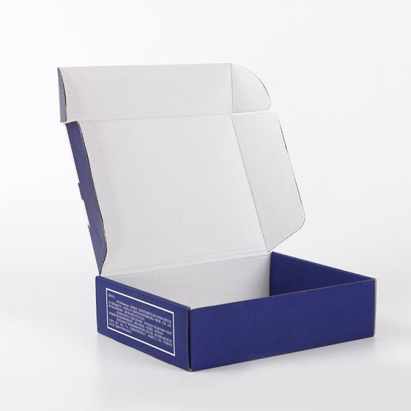 Gold stamping folding corrugated paper clothing packaging box