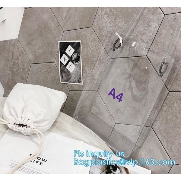 waterproof stadium Bags handbags, Clear gift packing PVC handbag, Envelope Clutch PVC Vinyl Plastic Purse Bag, tote hand