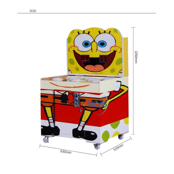 Frog Hamster Game Coin Operated Arcade Machines L510*W630*H1050mm For Kids