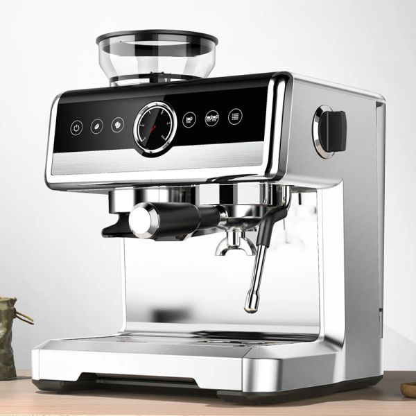Semi-automatic Coffee Machine with All Accessories Italian Stainless Steel Automatic
