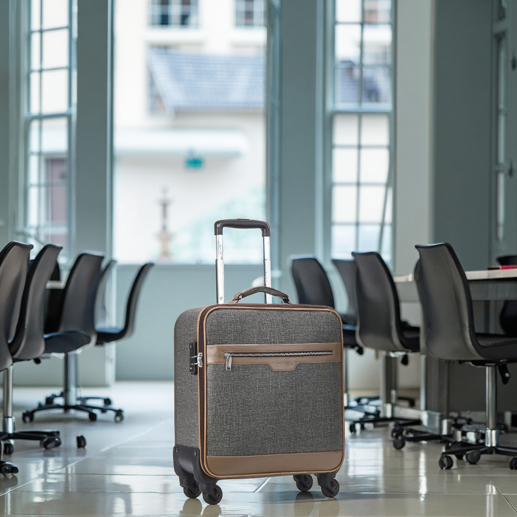 2025 New Retro Multifunctional Trolley Luggage Case High Quality Durable Business Suitcase Unisex High Quality Faux Simple