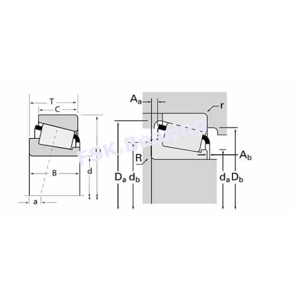 Non Standard 4A / 6 Wheel Bearings Tapered Roller Bearings Structer 19.05 × 44.45 × 12.7mm