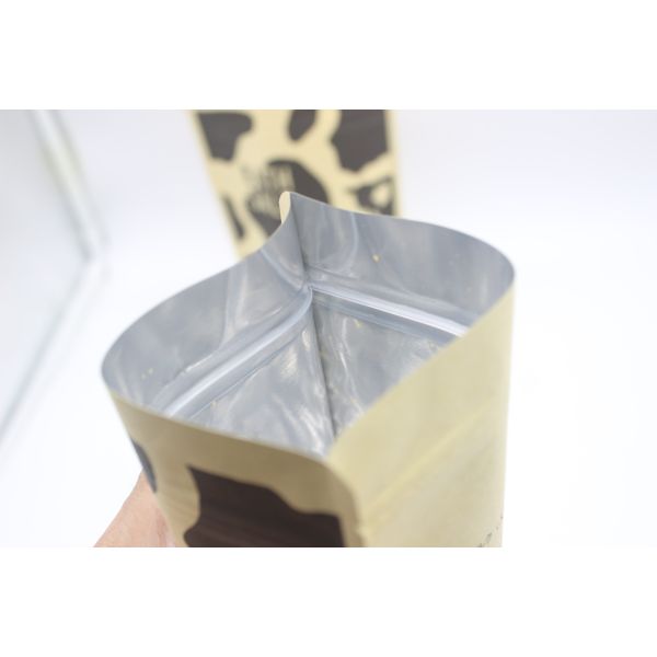 Кофе / чай 250г Kraft Paper Zipper Pouch 10 цветов Ротогравировка Печать перезапечатываемая
