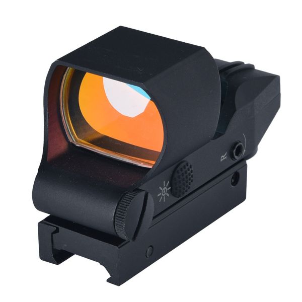 Compact 1X Magnification Sight Holographic Red Dot Optical Scope with 7.4mm Exit Pupil