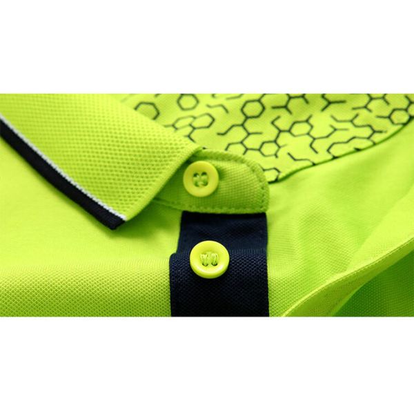 Diy Cotton Polo Work Shirts Printed Work Polo Shirts Team Uniform Short Sleeve