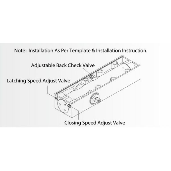 Дверь руки владением Эуроспек открытая - более близкая сила Бакчек весны Д2000Т регулируемая