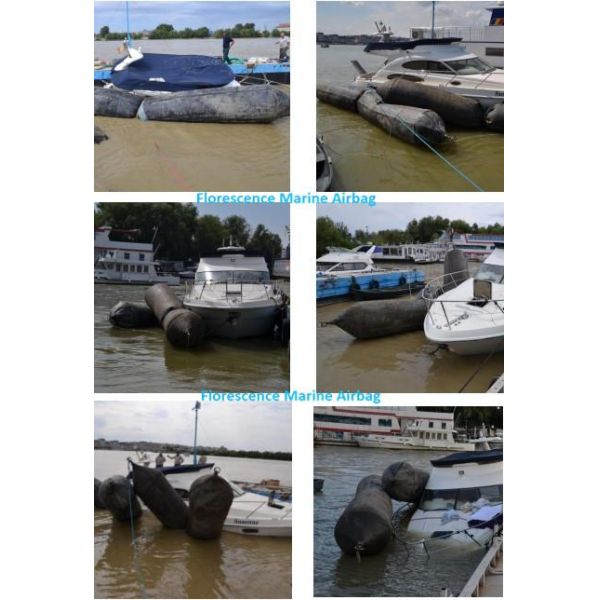 Marine Ship Houseboat Vessel Pontoon Pulling Moving Launching Salvage Inflatable Tubes Rubber Airbag