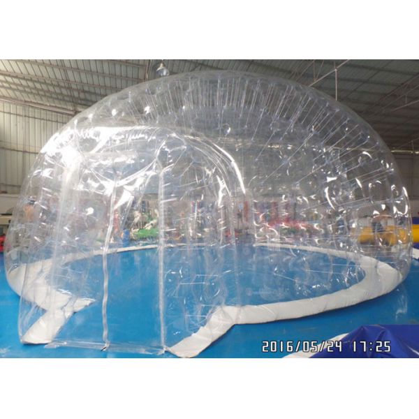 Шатер коммерчески прозрачного ясного шатра пузыря на открытом воздухе раздувной располагаясь лагерем с комнатами