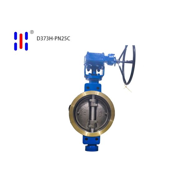 PN25 Manual Wafer Frictionless Hard Seal Triple Eccentric Butterfly Valve