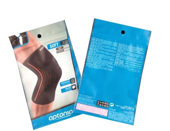 3-Sides Sealed Aluminum Foil Packaging Bag Clothing Packing Bag with Zipper