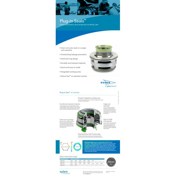 Plug In Flygt Mechanical Seal 90mm Single Cartridge Xylem For Pump