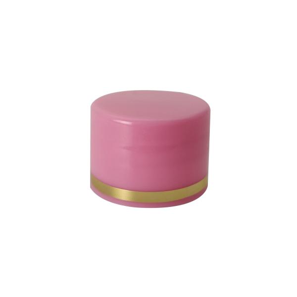 Hot Stamping 20mm Bottle Cap , Screw Lock Plastic Bottle Tops