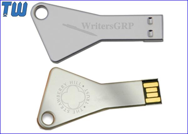 Triangle Stainless Key Disk 8GB USB Pen Drives Free Cap Protection