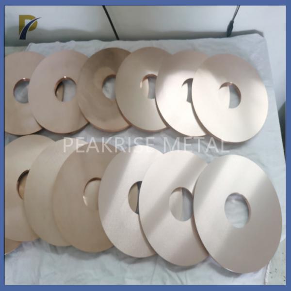 75%W Tungsten Copper Disc EDM PCD Tool Material 	Tungsten Copper Plate Copper Tungsten Bar
