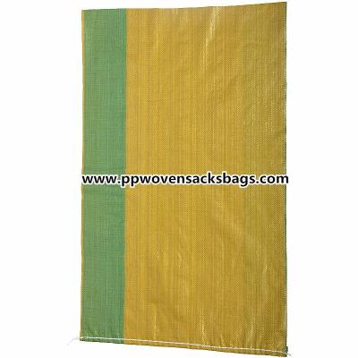 Custom OEM PP Yellow Woven Polypropylene Packaging Sacks for Agricultural / Indusrial