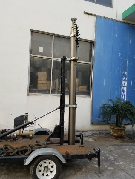 15m tripod stand pneumatic telescopic mast 50kg payloads-NR-3300-15000-50L-2m to 30m mast available