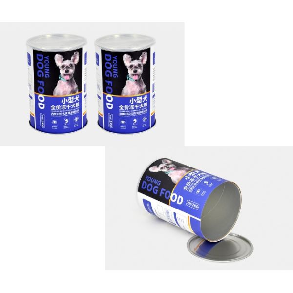 Dog Treats Navy Blue Aluminum Empty Canned Food Cans 190*99mm