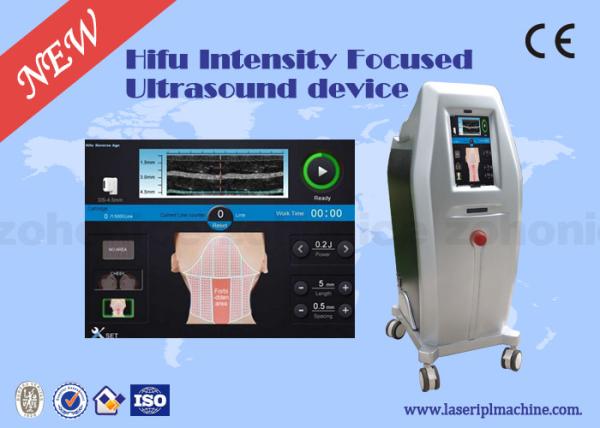 Female High Intensity Focused sound Machine Vertical for Beauty Salon