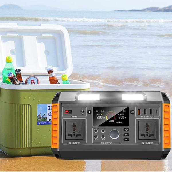 Bateria de lítio portátil solar de 600W