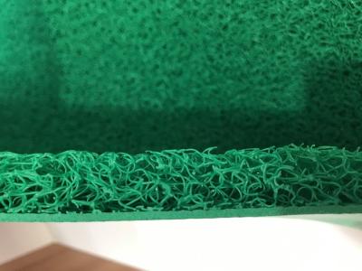 Green Pvc Coil Mat Carpet With Foam Backing Mat Width Of 12m 15m 18m 20m