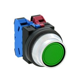 ABN2F11G 緑色照明 押すボタンのスイッチ φ30 設置穴