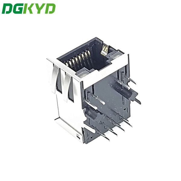 Single Port 10/100 Base-T RJ45 Female Connector 8P8C With Leds