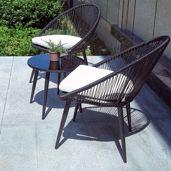 2 Seater Rattan Garden Table And Chairs Woven Coffee Sofa Outdoor Furniture Set