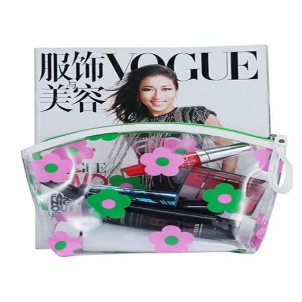 Сумка молнии Пвк Колорефул напечатанная таможней, косметическая сумка перемещения упаковки