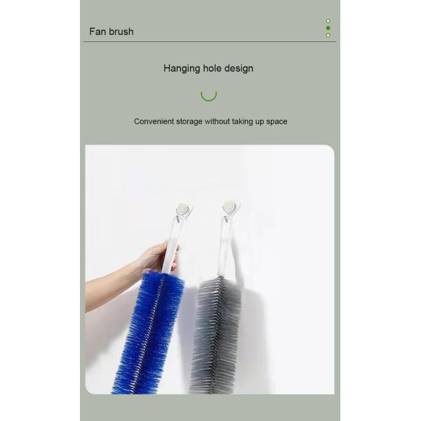 Щетка чистки ручки прочных гибких щетинок тряпки потолочного вентилятора трудных пластиковая