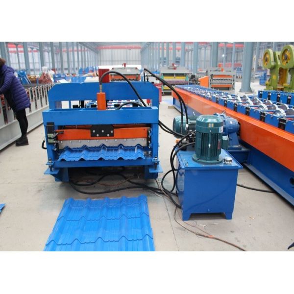 Slate Shake Profile Highway Guardrail Roll Forming Machine 20-30 GA Thickness
