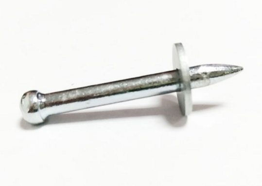 Galvanized-Shining Round Head Steel Washer Concrete Shooting Nail Drive Pin for Hold