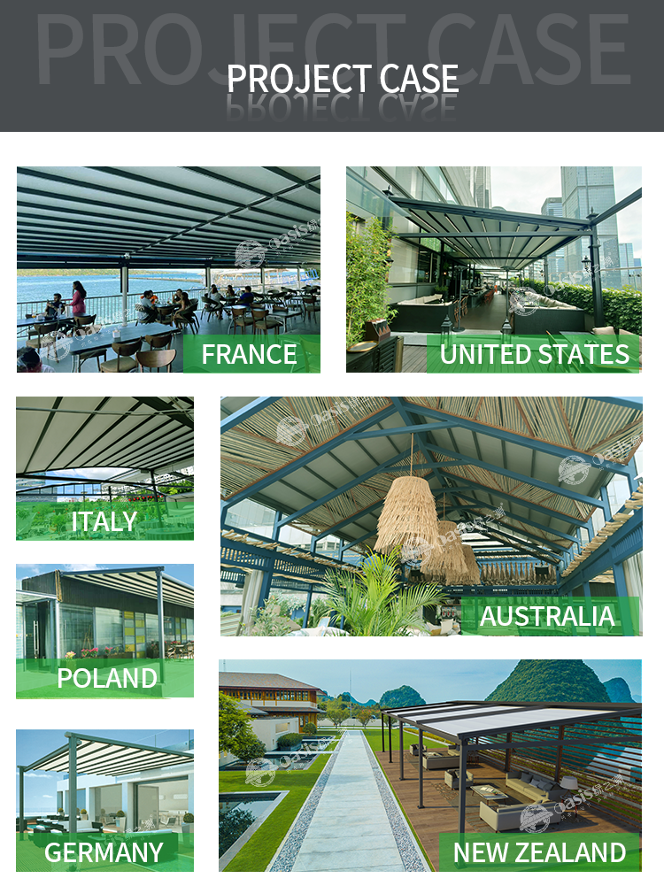 High-End Lightweight Aluminum Frame Awning Quick-Setup Adjustable Sunshade for Outdoor Use Retractable Awning