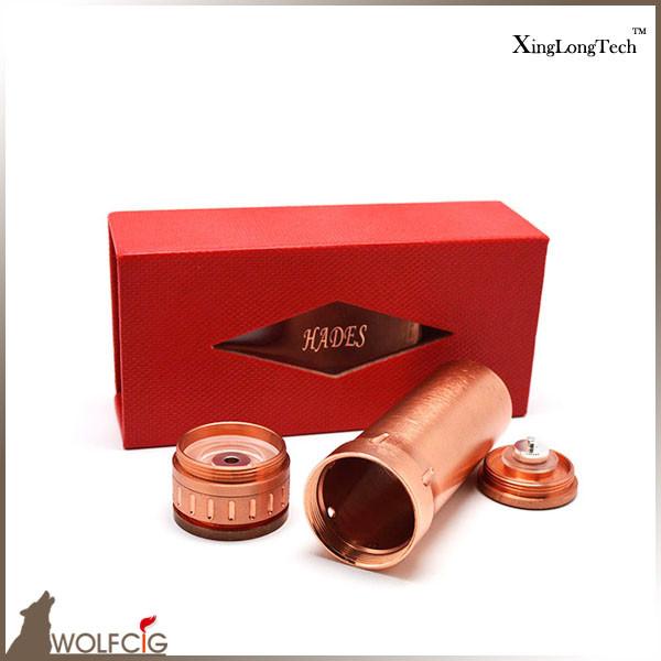Wholesales 2014 Hot selling High Quality  26650Red Copper Hades Mod ,Welcome to order.